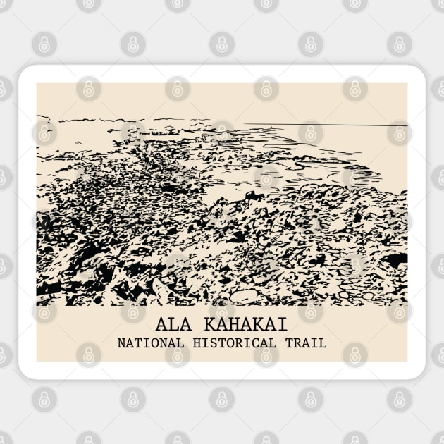 Ala Kahakai National Historic Trail Magnet by Lakeric